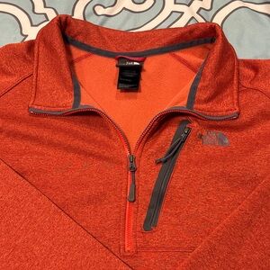 The North Face Burnt Orange Quarter-Zip Pullover